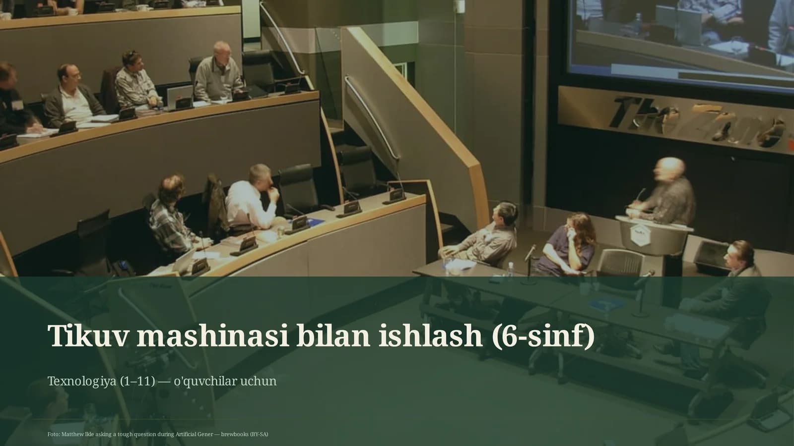 Tikuv mashinasi bilan ishlash (6-sinf)
