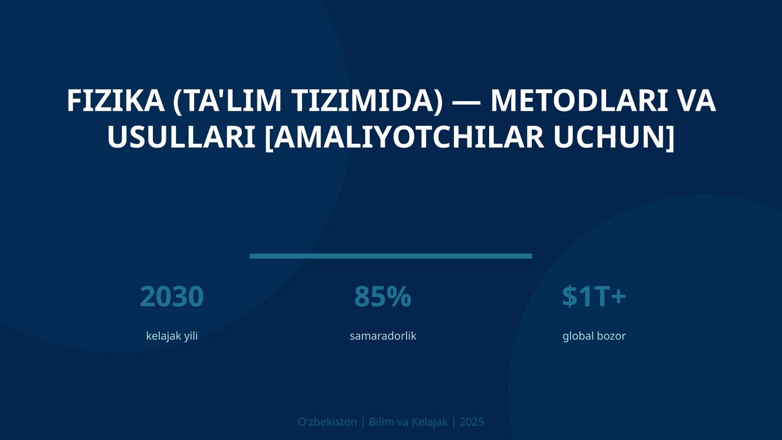 Fizika (ta'lim tizimida) - metodlari va usullari [amaliyotchilar uchun]