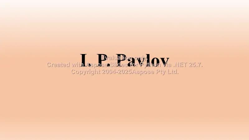 Ivan Petrovich Pavlov