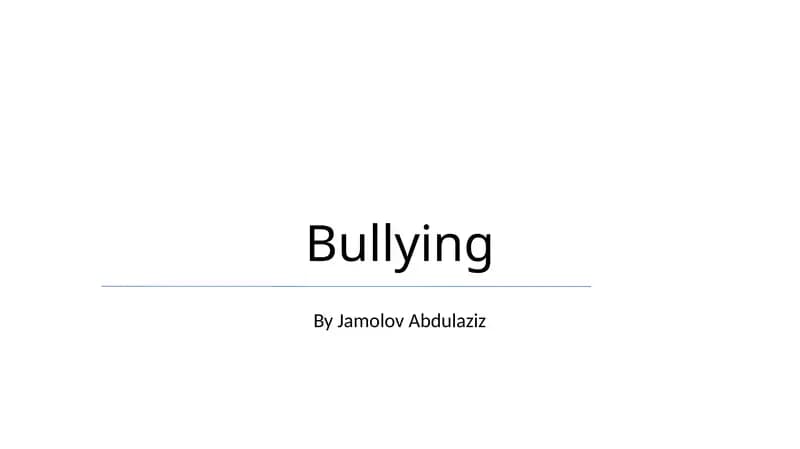 Bullying