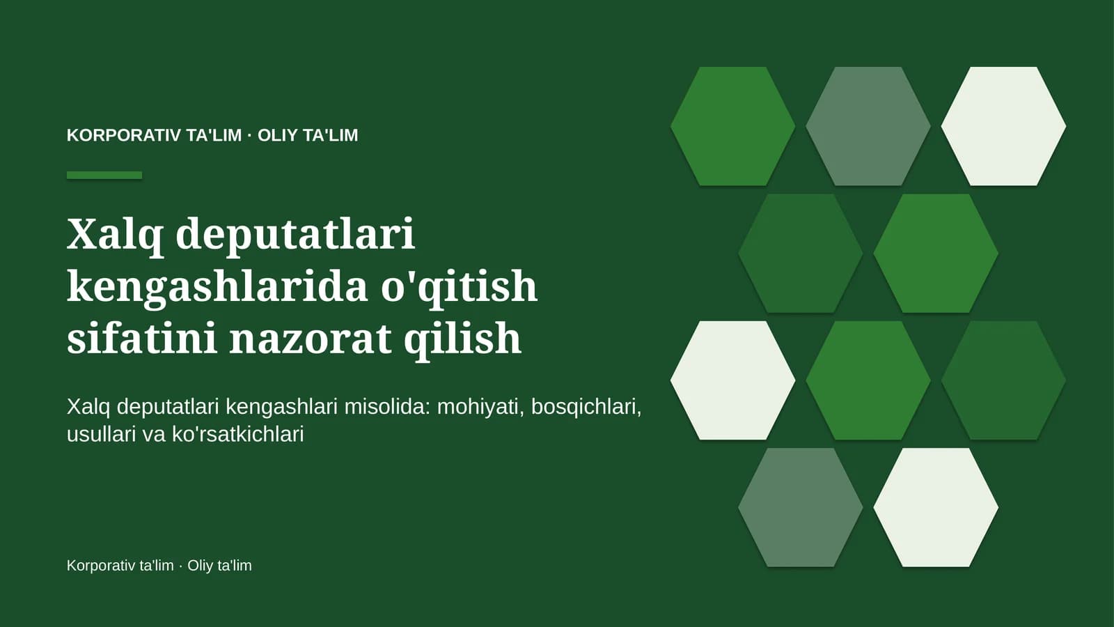 xalq deputatlari kengashlarida o'qitish sifatini nazorat qilish 1865