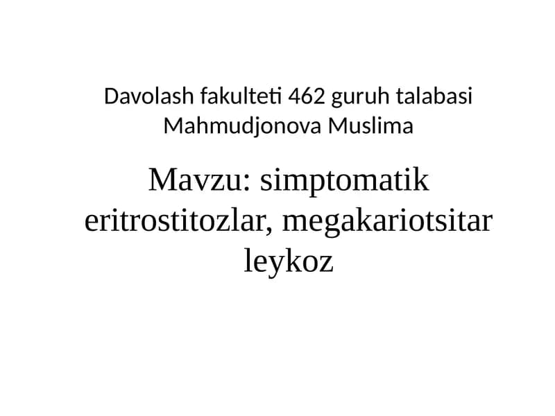 Surunkali leykoz