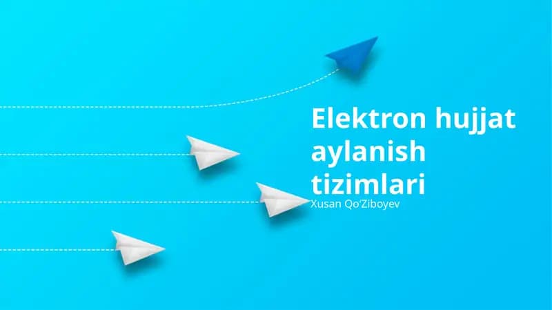 Elektron hujjat aylanish tizimlari