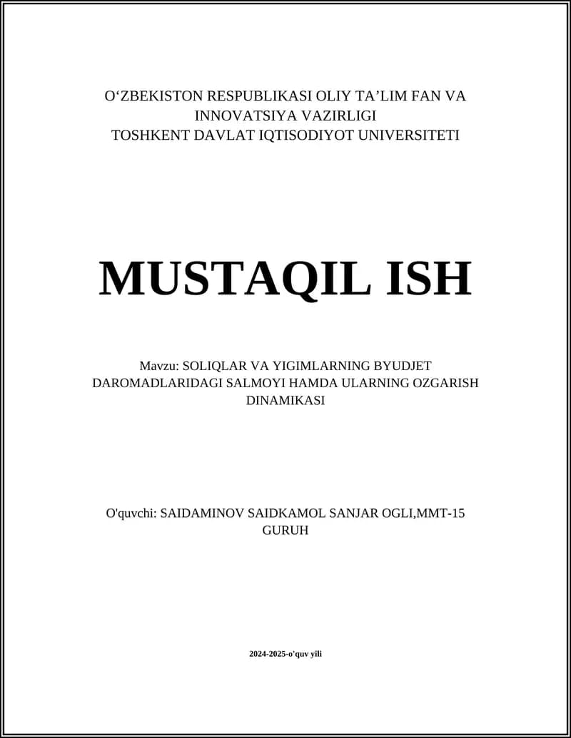 Soliq turlari