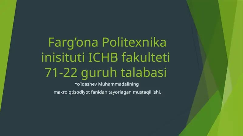 Pulning bozor muozanatlari