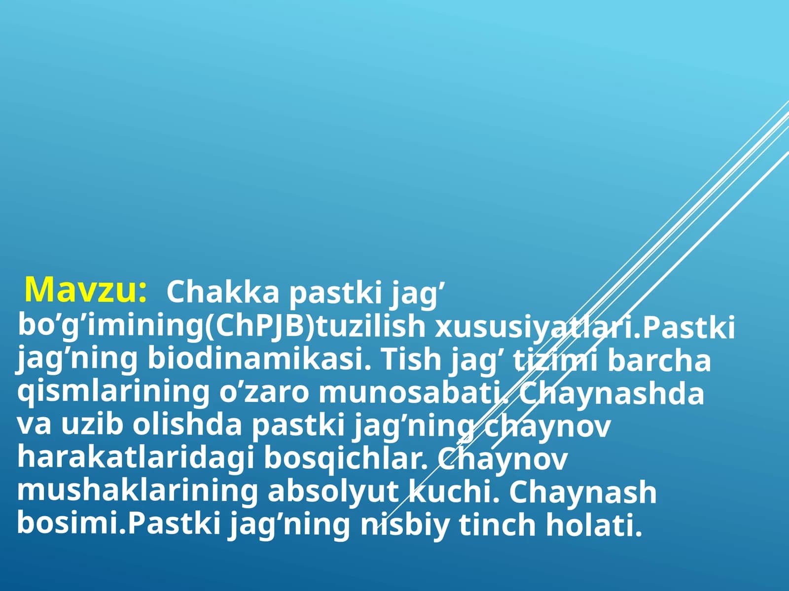 Chakkapastkijag’bo’g’imining(ChPJB)tuzilishxususiyatlari