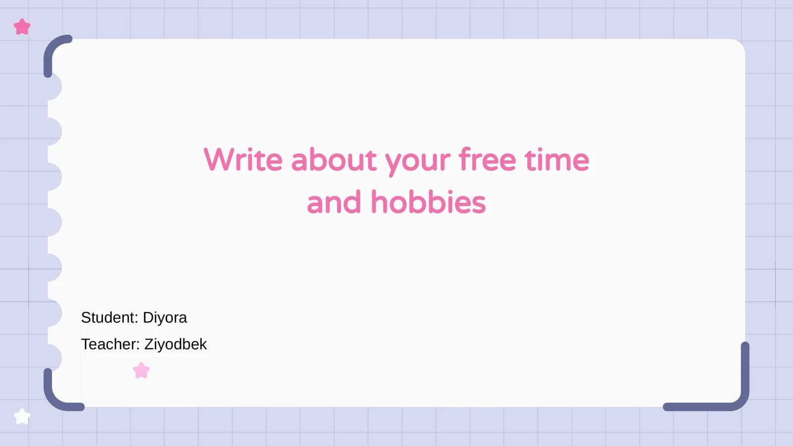Free Time Activities