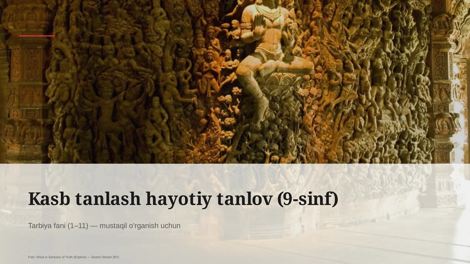 Kasb tanlash hayotiy tanlov (9-sinf)