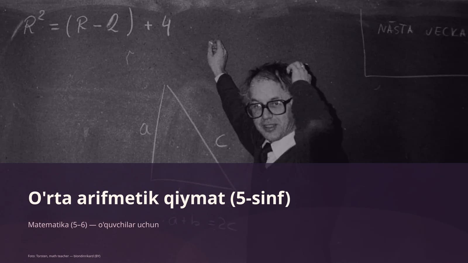 O'rta arifmetik qiymat (5-sinf)