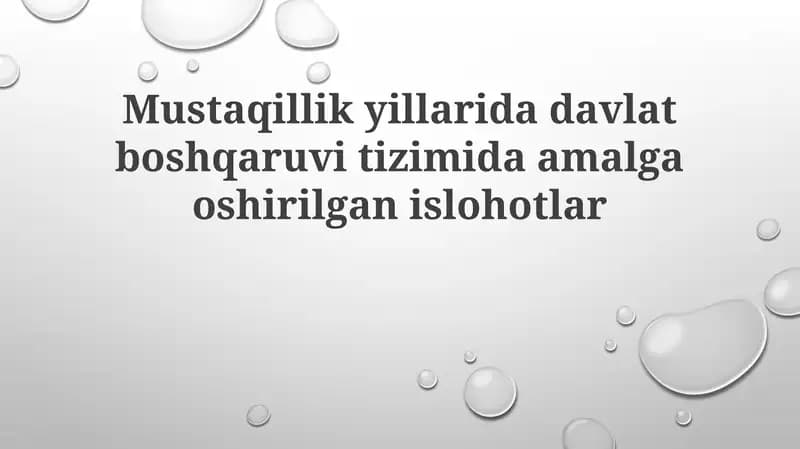 Konstitutsiyaga kiritilgan o'zgartishlar