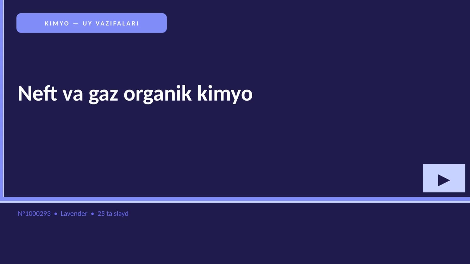 Neft va gaz organik kimyo