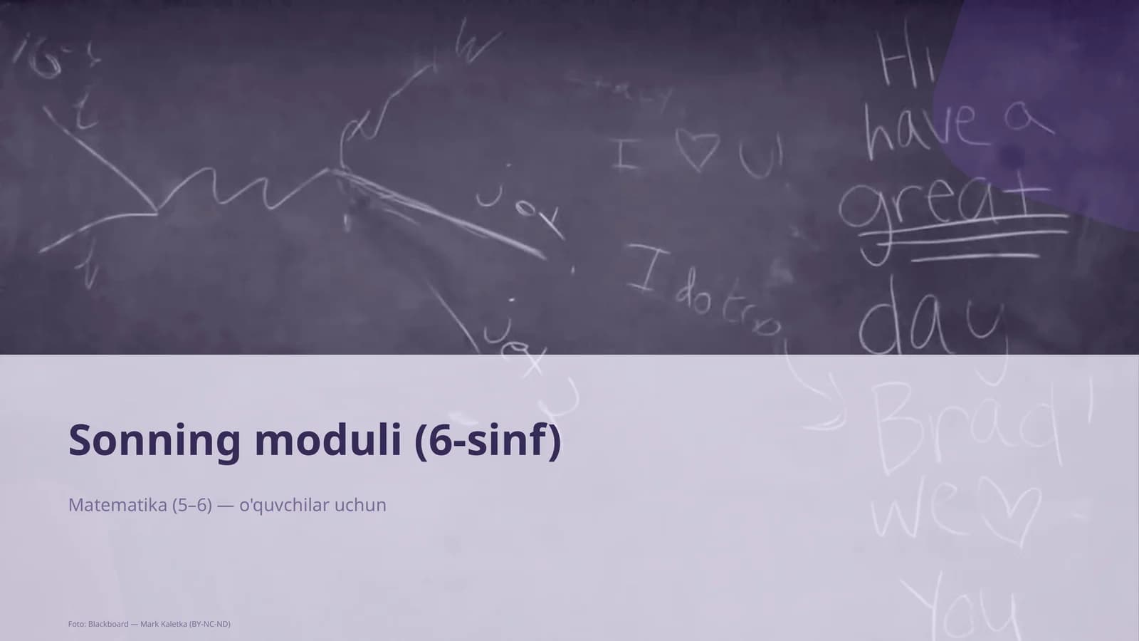 Sonning moduli (6-sinf)