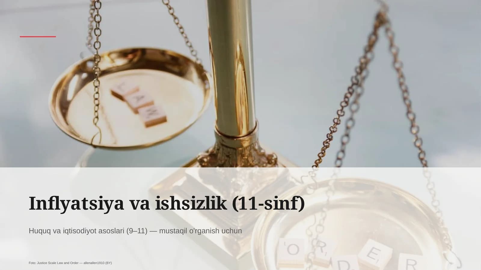 Inflyatsiya va ishsizlik (11-sinf)