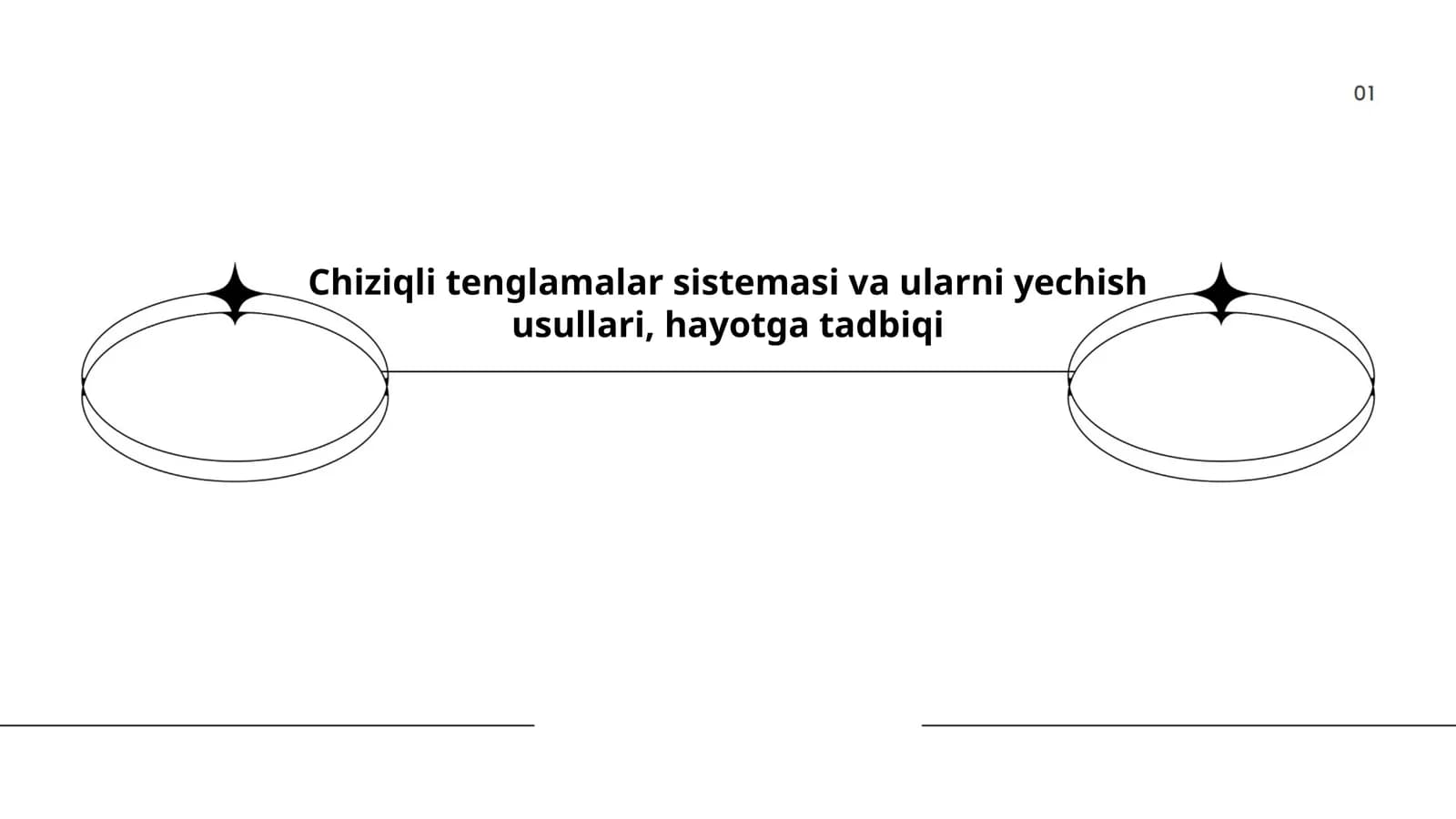 Chiziqli tenglamalar sistemasi va ularni yechish usullari, hayotga tadbiqi
