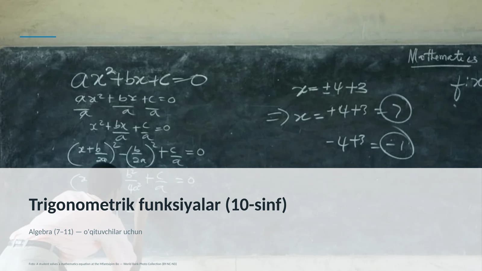 Trigonometrik funksiyalar (10-sinf)