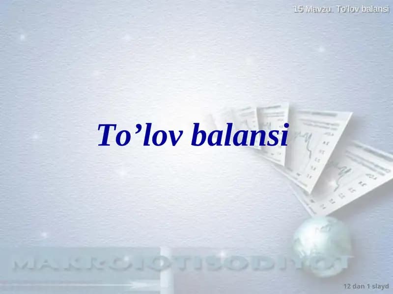 To’lov balansi