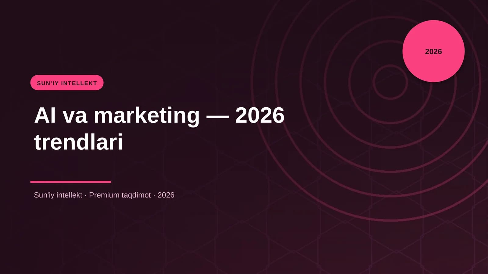 AI va marketing — 2026 trendlari