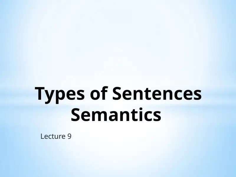 Lecture 9