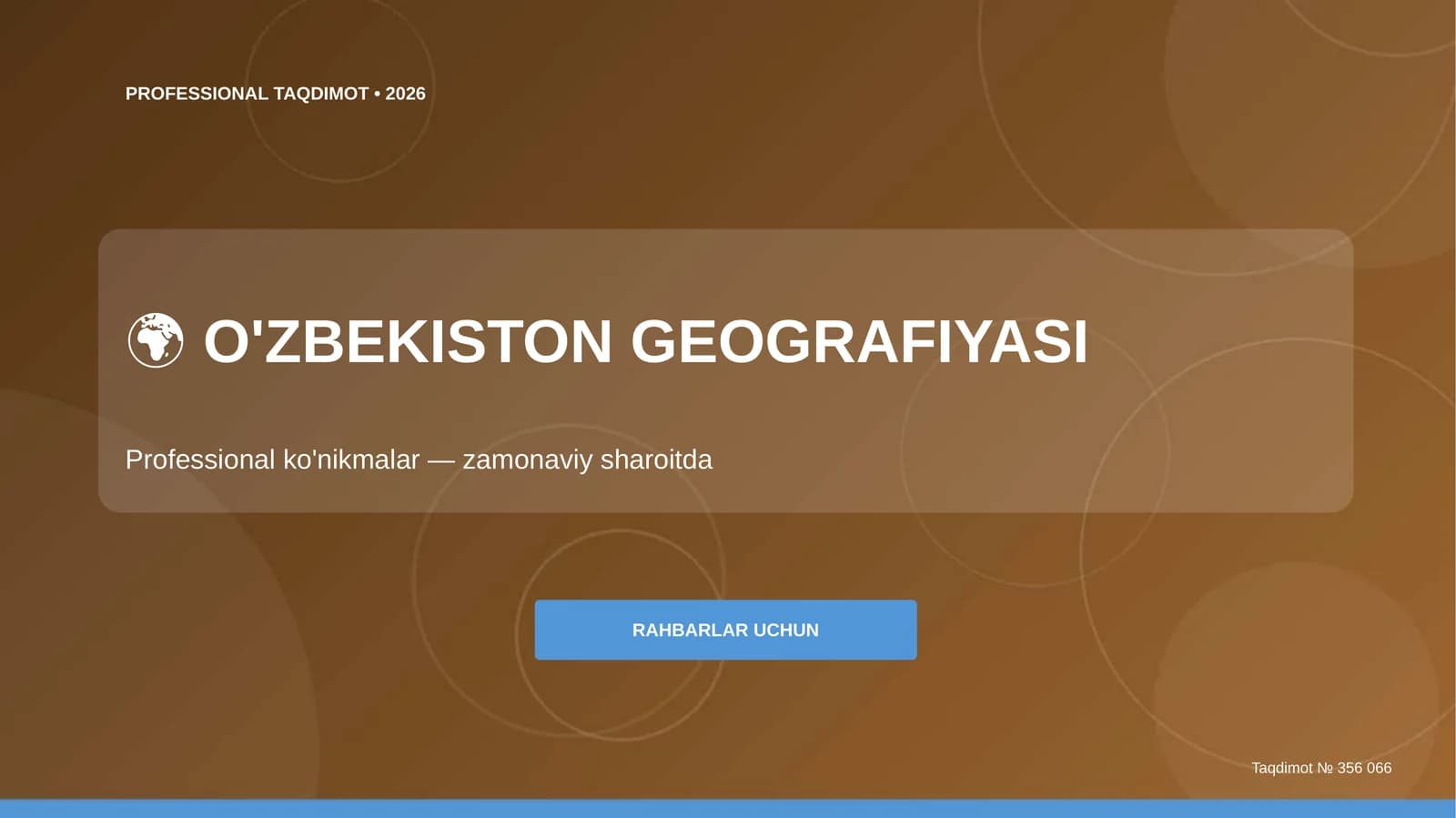 O'ZBEKISTON GEOGRAFIYASI