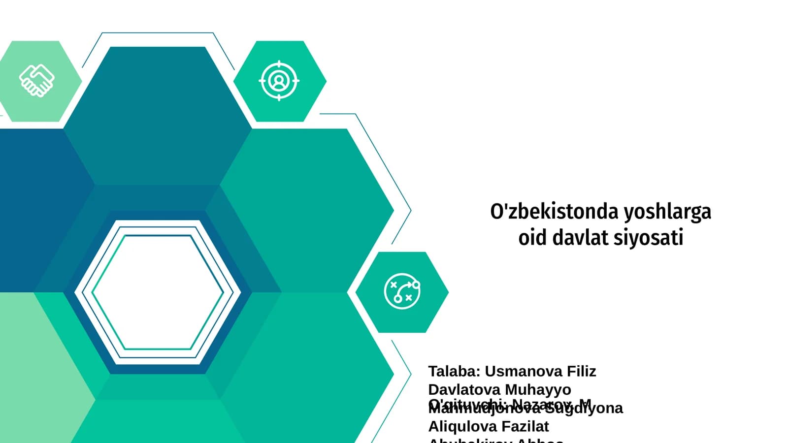 O'zbekistonda yoshlarga oid davlat siyosati