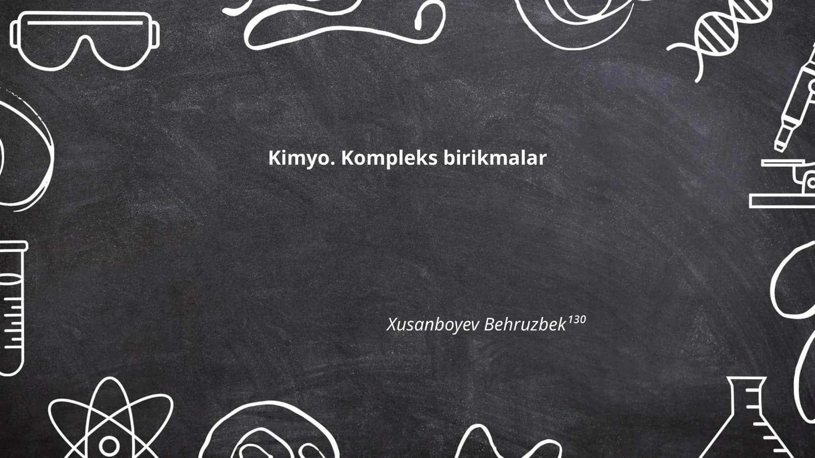 Kimyo. Kompleks birikmalar