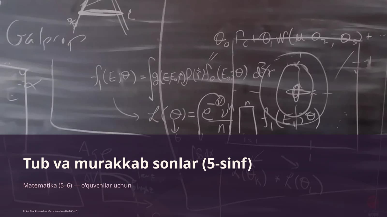 Tub va murakkab sonlar (5-sinf)