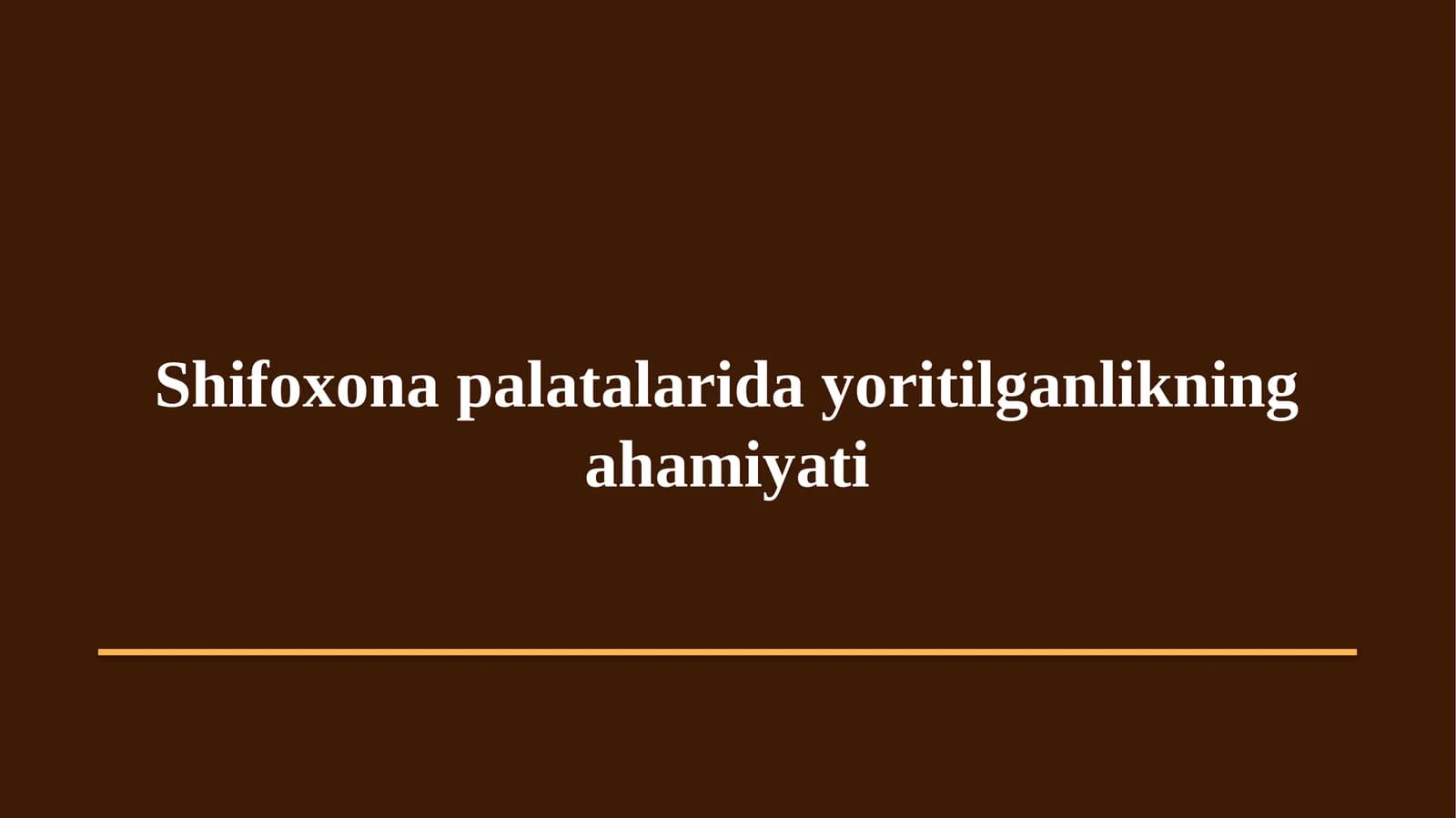 Gigiyena. Tibbiy ekologiya · Amaliy mashg'ulot № 13