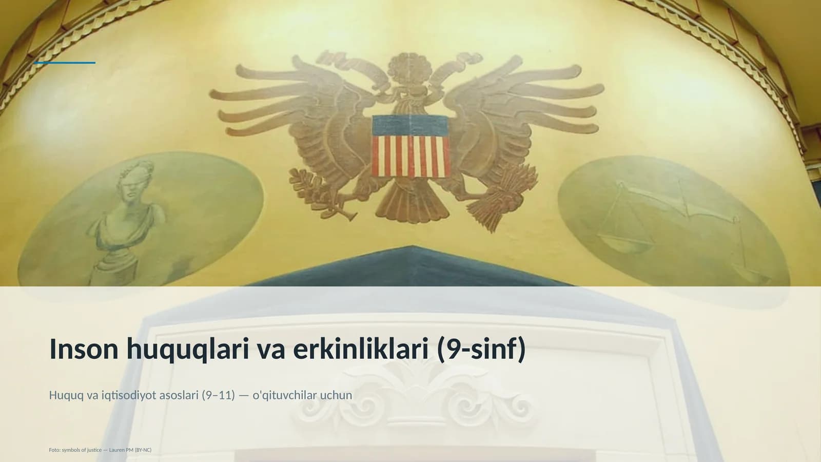 Huquq va iqtisodiyot asoslari (9–11) — o'qituvchilar uchun