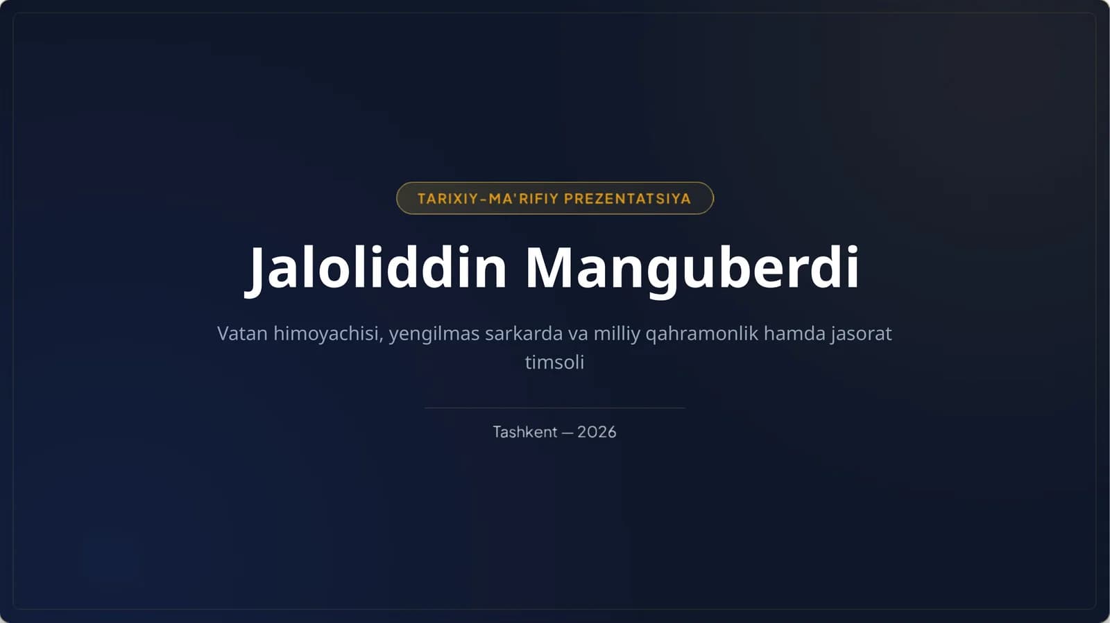 Jaloliddin Manguberdi