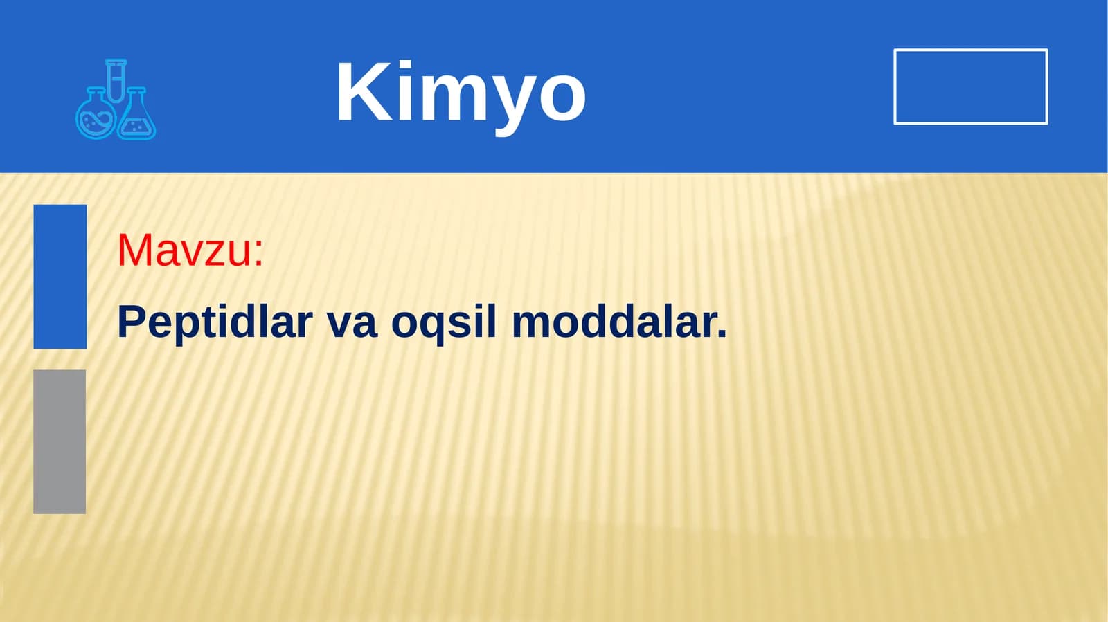 Peptidlar va oqsil moddalar