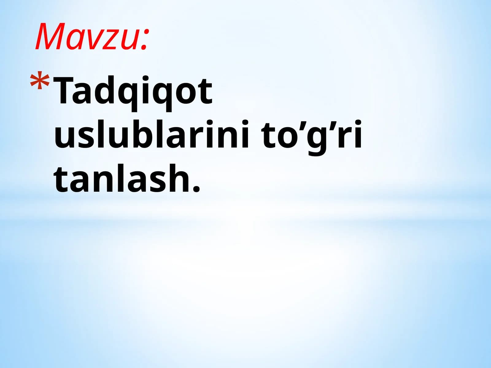 Ilmiy tadqiqotlar