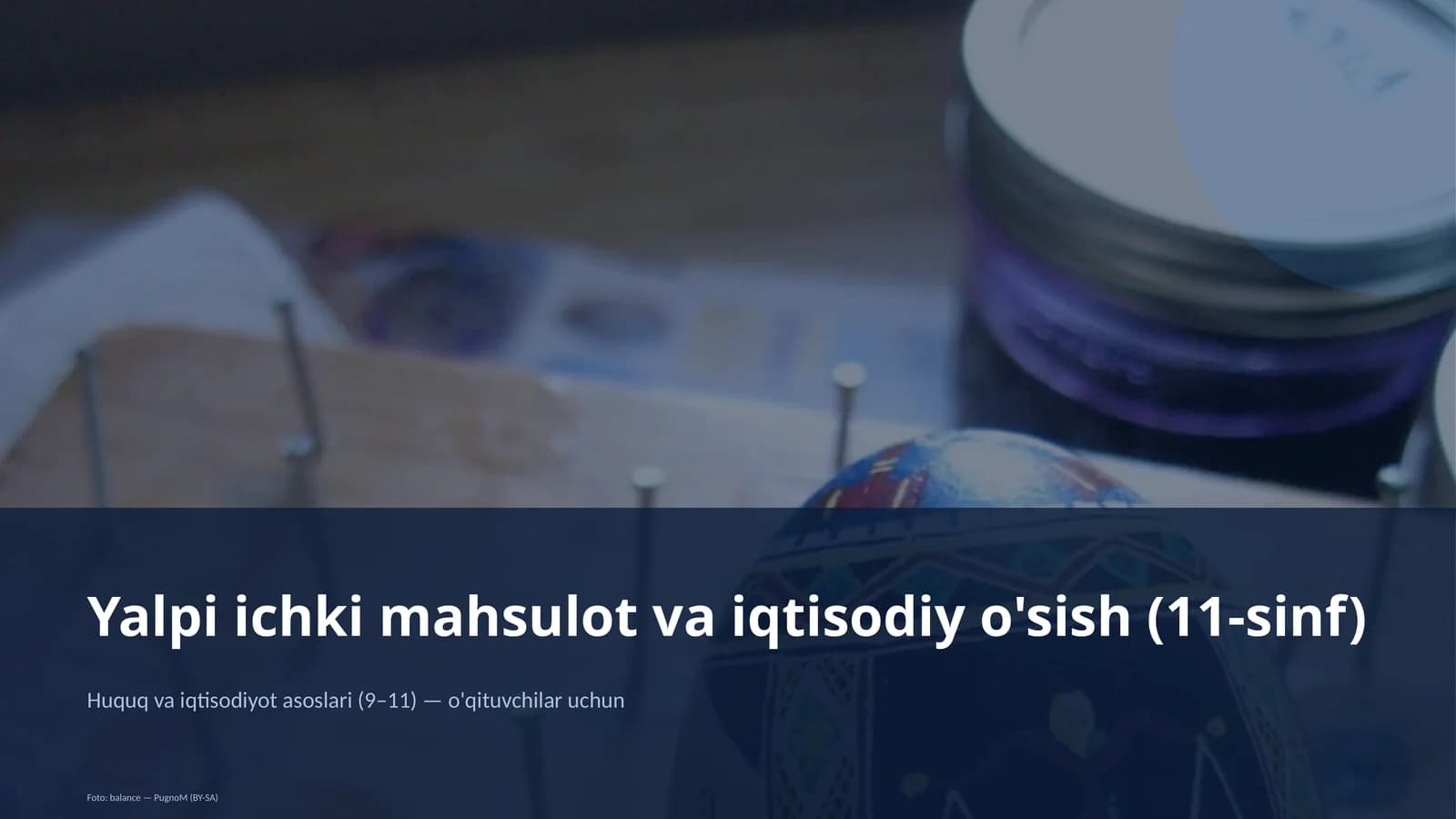 Yalpi ichki mahsulot va iqtisodiy o'sish (11-sinf)