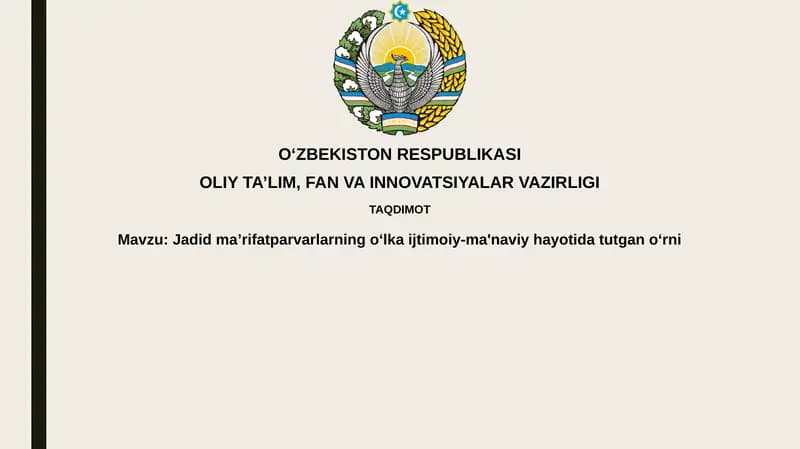 Jadid Ma'rifatparvarlar Ta'limi