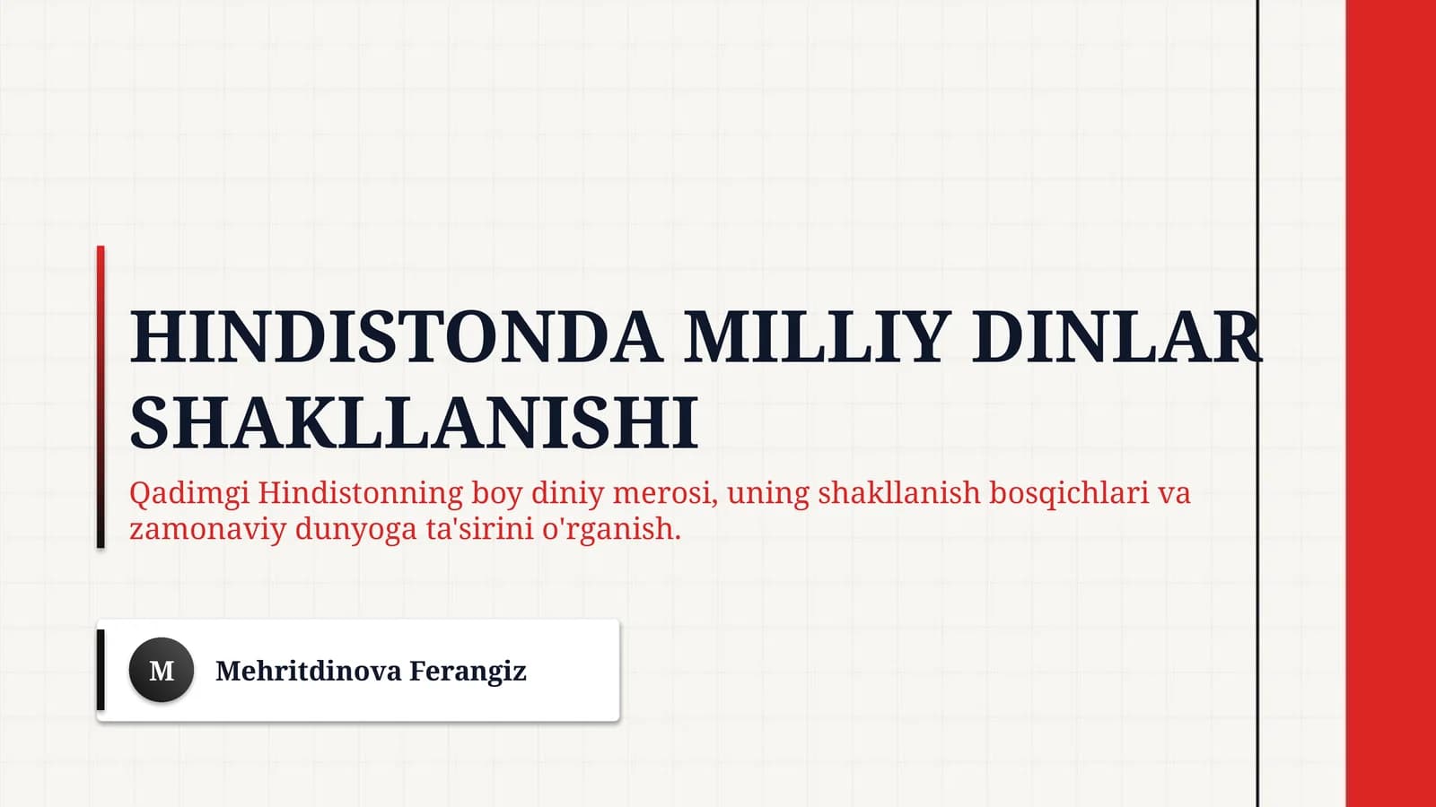 Hindistonda milliy dinlar shakllanishi