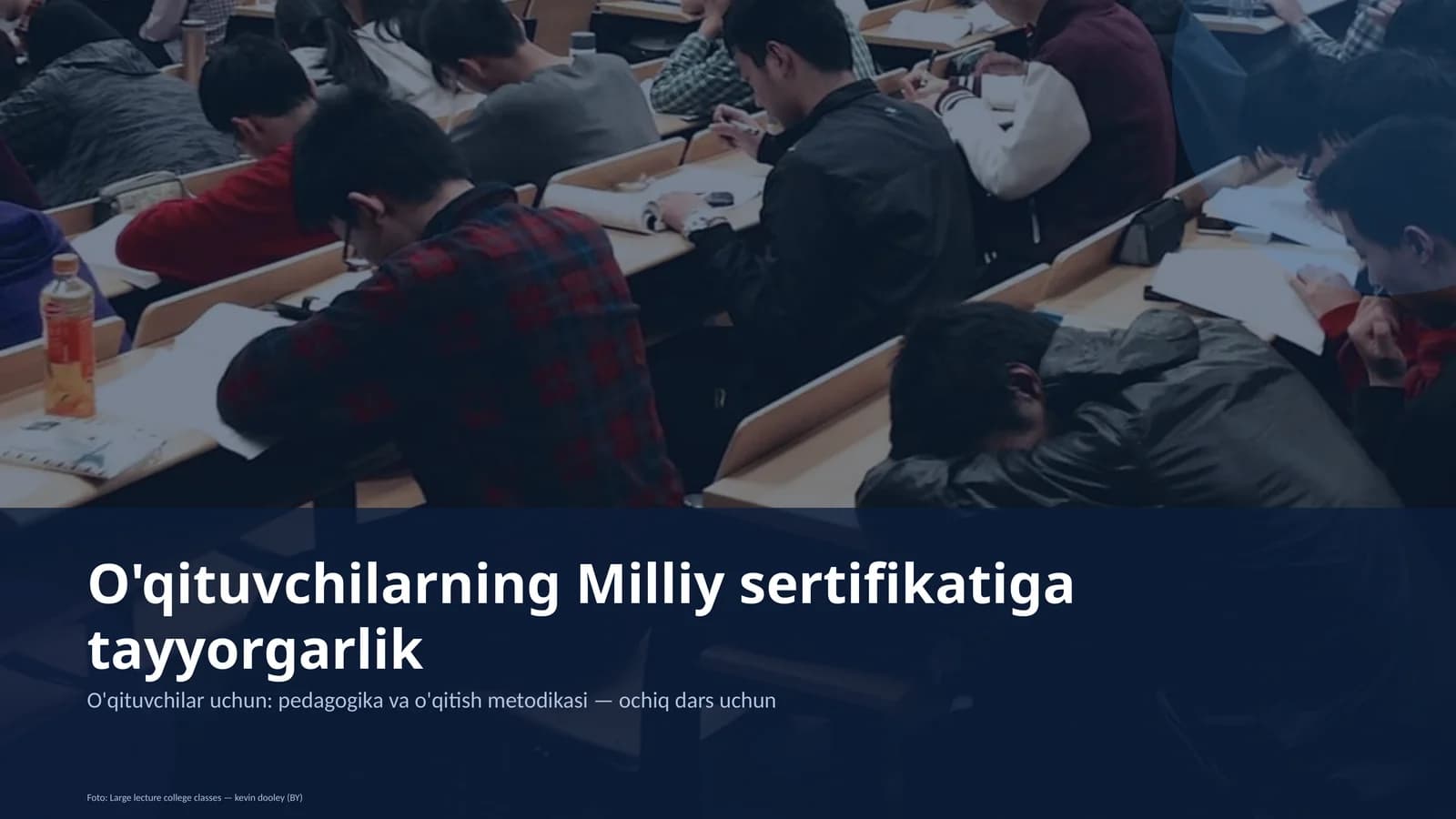 O'qituvchilarning Milliy sertifikatiga tayyorgarlik