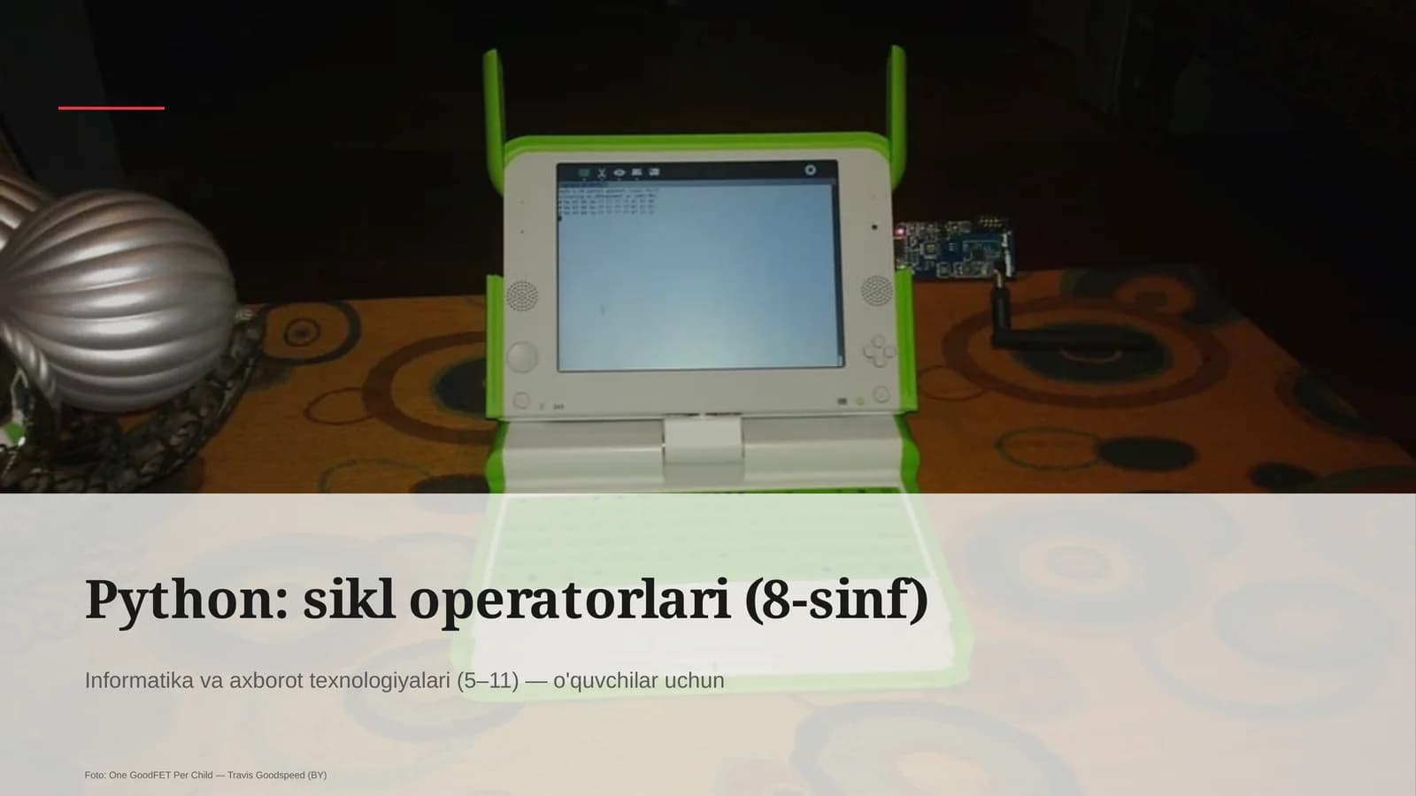 Python: sikl operatorlari (8-sinf)