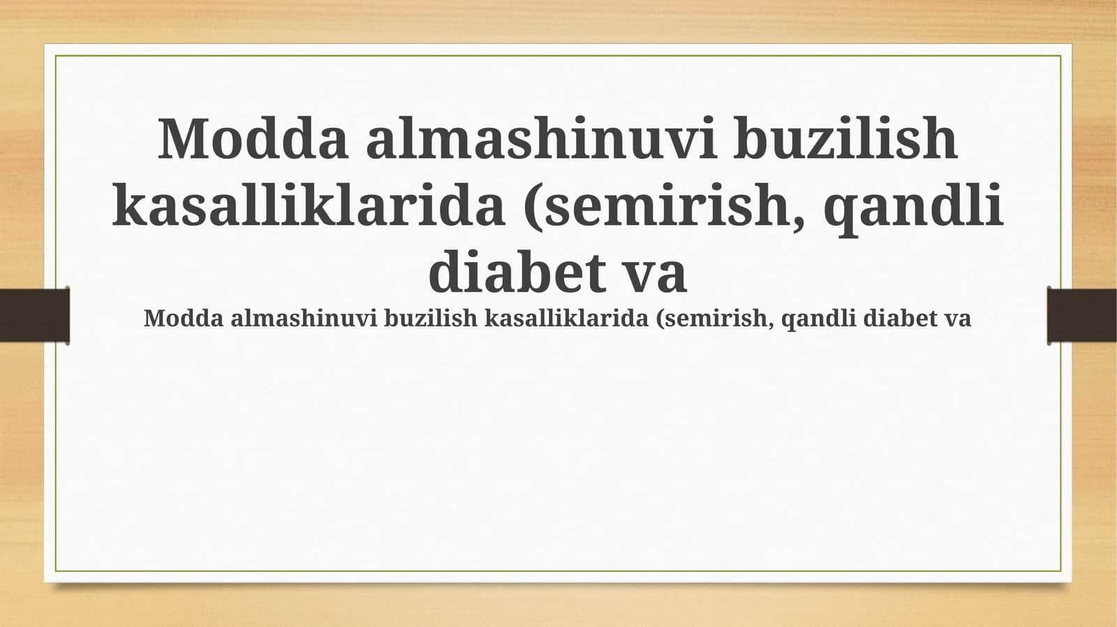 Metabolik buzilishlar: ta'rif, turlari va patofiziologiyasi