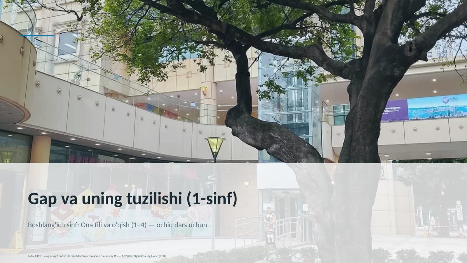 Boshlang'ich sinf: Ona tili va o'qish (1–4) — ochiq dars uchun