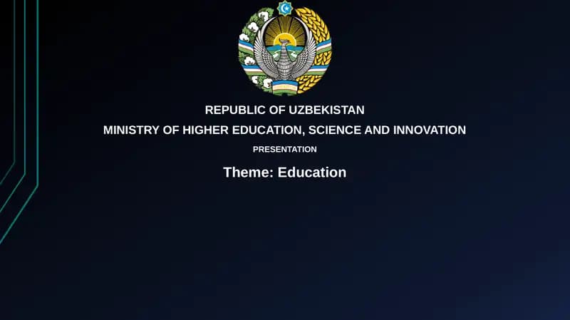 Presentation Theme: Education