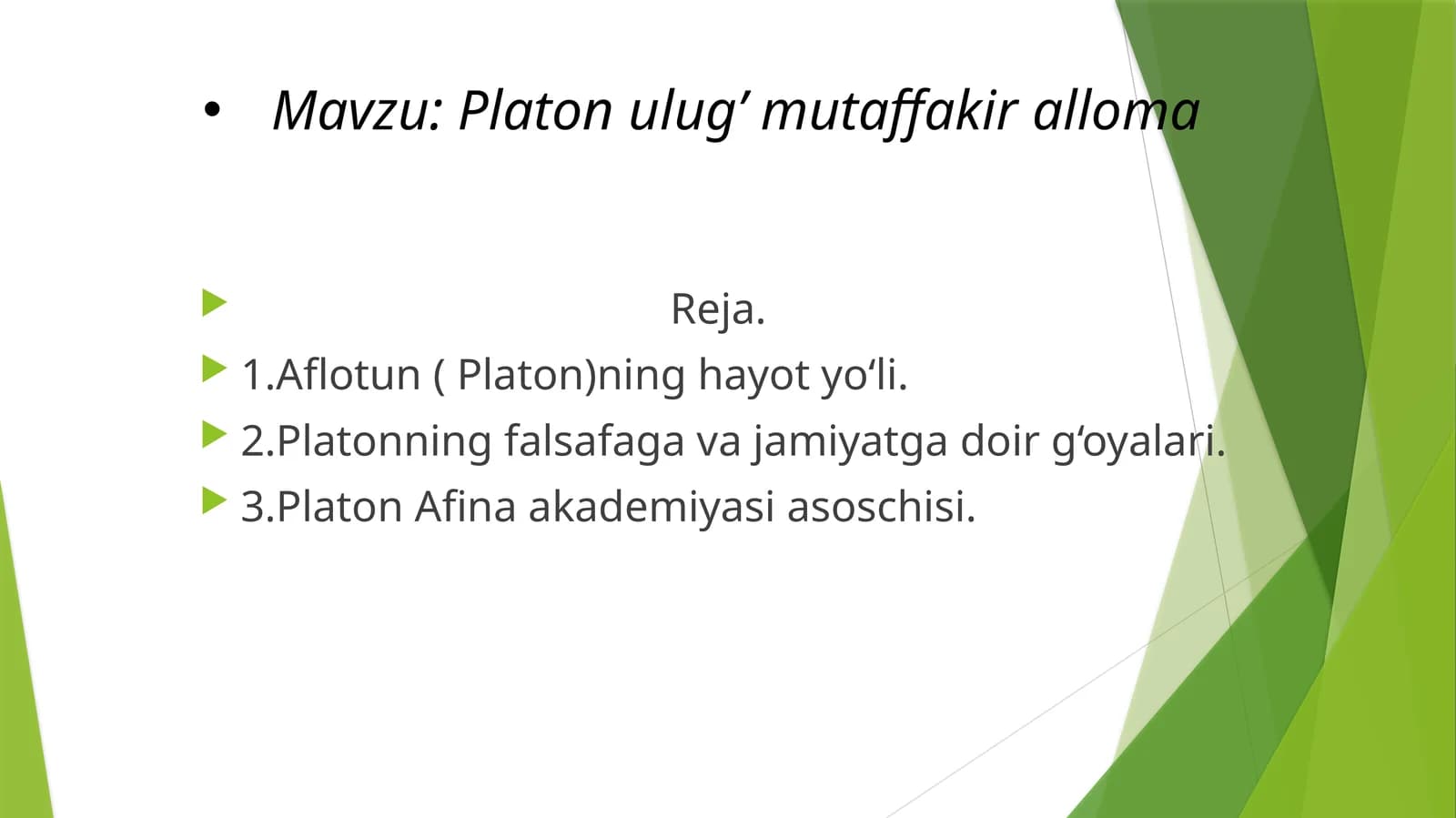 Platon ulug’ mutaffakir alloma