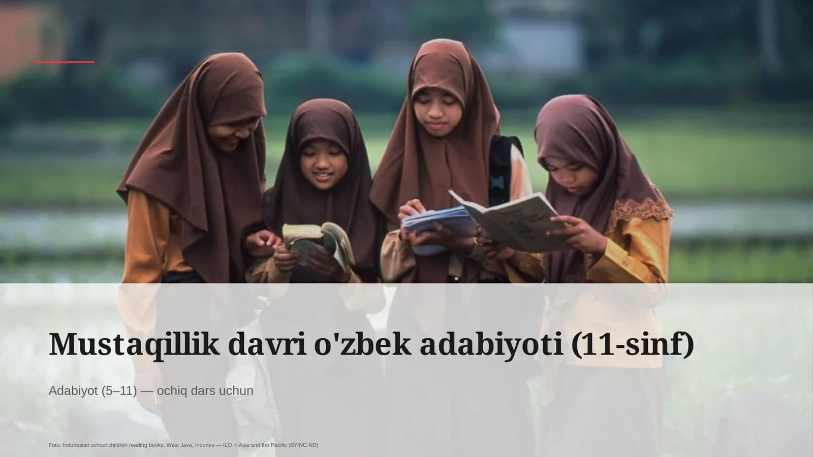 Mustaqillik davri o'zbek adabiyoti (11-sinf)