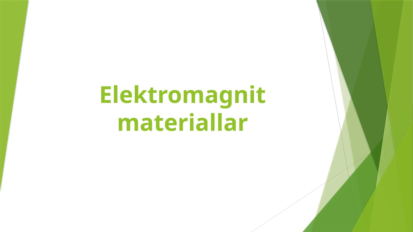 Elektromagnitmateriallar
