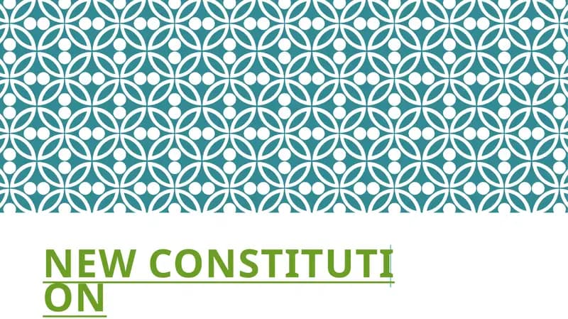 New constitution