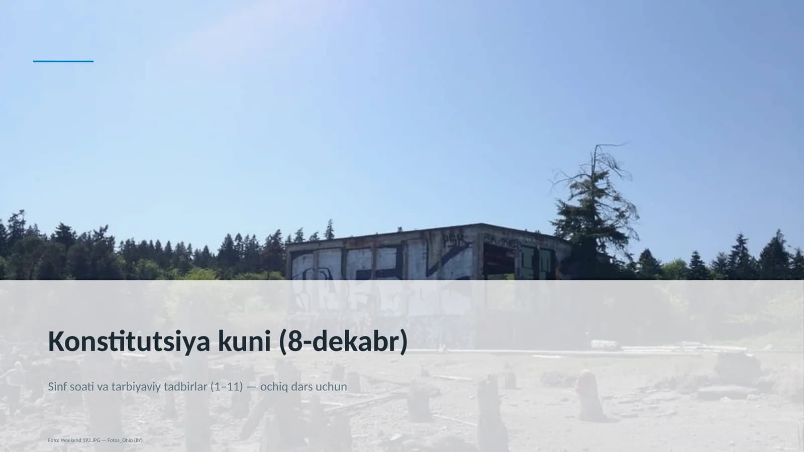 Konstitutsiya kuni (8-dekabr) Ta'lim Darsi