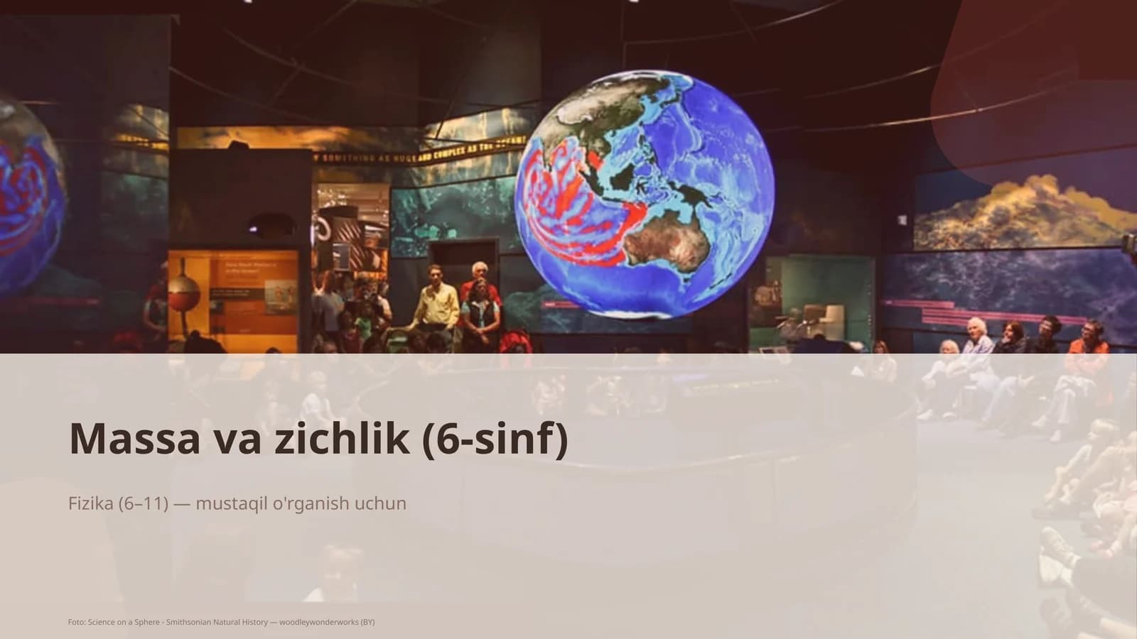 Massa va zichlik (6-sinf) Fizika (6–11) — mustaqil o'rganish uchun