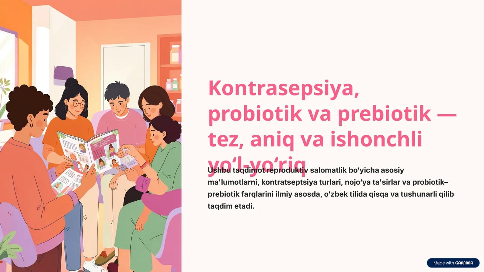 Kontrasepsiya, probiotik va prebiotik