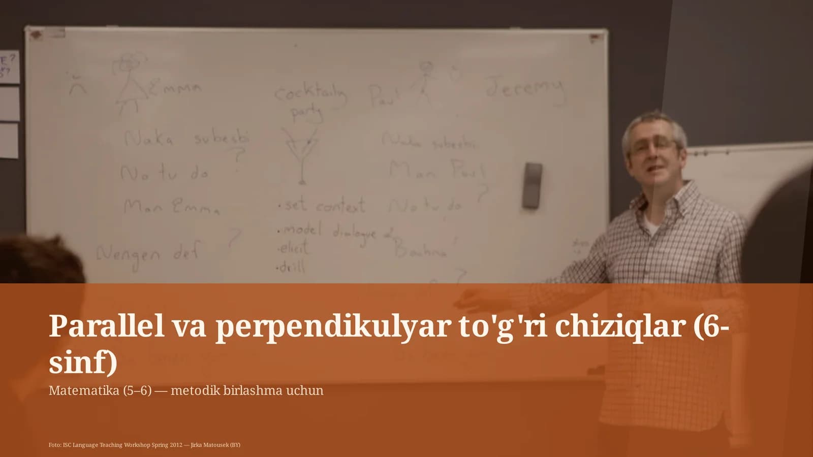 Parallel va perpendikulyar to'g'ri chiziqlar (6-sinf) Matematika (5–6) — metodik birlashma uchun