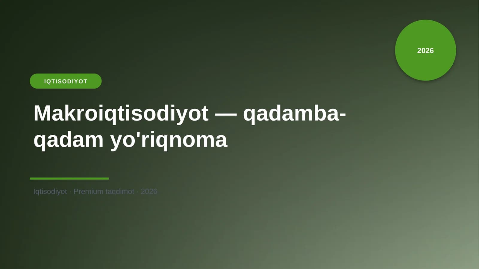 Makroiqtisodiyot — qadamba-qadam yo'riqnoma