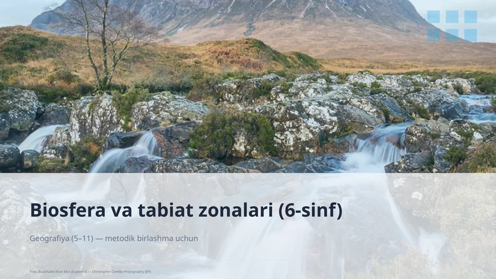 Biosfera va tabiat zonalari (6-sinf)