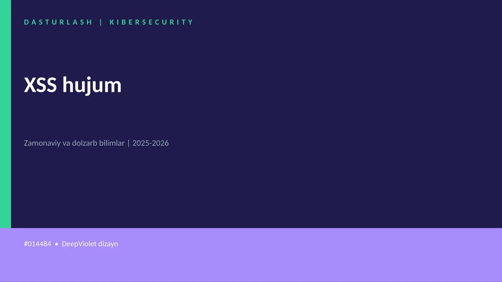 XSS hujum